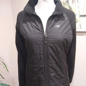 New Balance Black Puffer and Fleece Performance Jacket